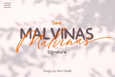 Malvinas Duo Font by Nico Muslib — Script Handwritten Font — thumbnail 1
