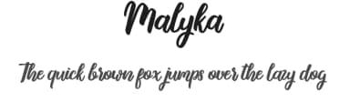Malyka by Askmewhy — Script Handwritten Font — thumbnail 1