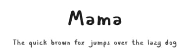 Mama by kokostd — Script Handwritten Font — thumbnail 1