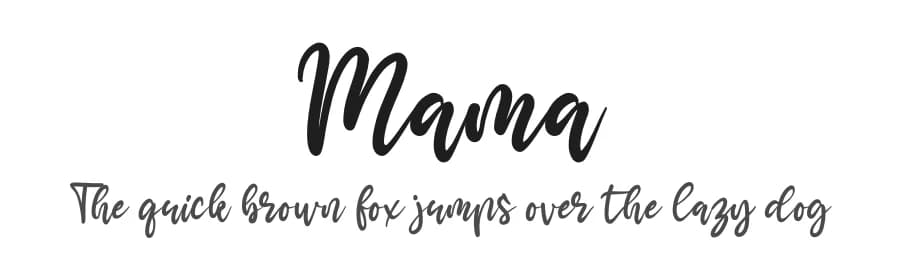 Mama by NJ Studio — Script Handwritten Font