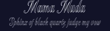 Mama Muda by Rama type — Script Handwritten Font — thumbnail 2