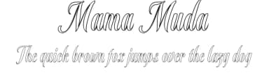 Mama Muda by Rama type — Script Handwritten Font — thumbnail 1