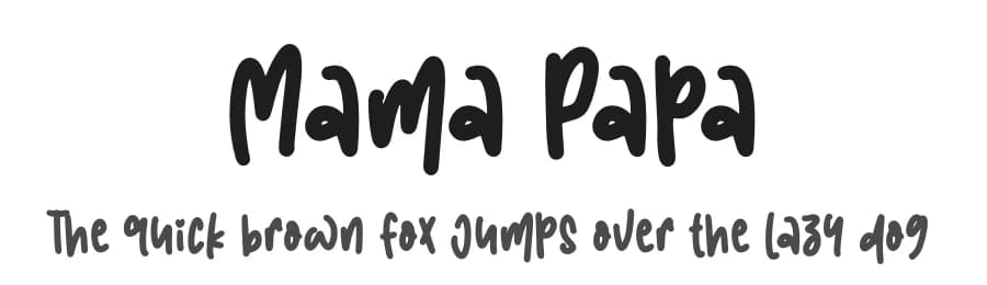 Mama Papa by NJ Studio — Script Handwritten Font