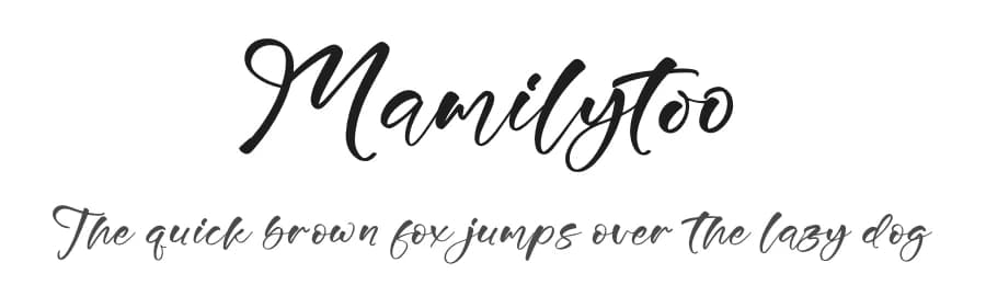 Mamilytoo by Letterena Studios — Script Handwritten Font
