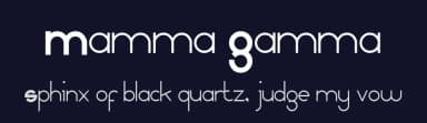 Mamma Gamma by Pizzadude — Sans Serif Font — thumbnail 2