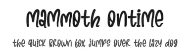 Mammoth Ontime by Sketype Studio — Script Handwritten Font — thumbnail 1