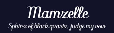 Mamzelle by Yves Michel — Script Handwritten Font — thumbnail 2