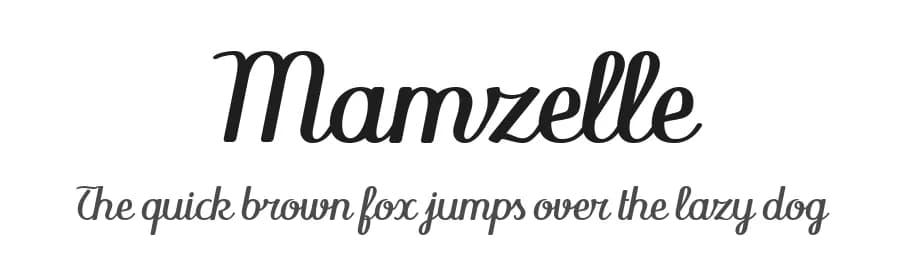 Mamzelle by Yves Michel — Script Handwritten Font — preview 1