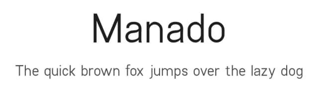 Manado by Human Design — Sans Serif Font