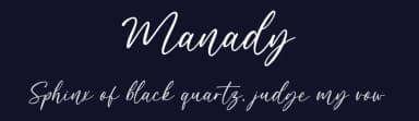 Manady by Revo Farisky — Script Handwritten Font — thumbnail 2