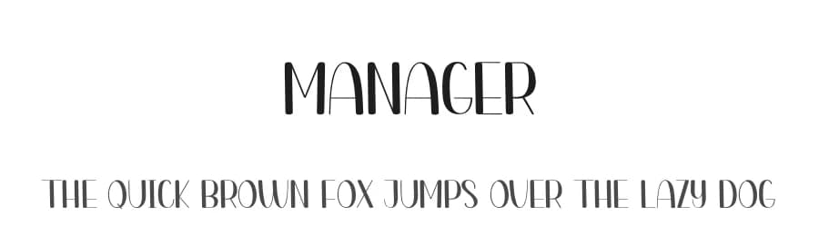 Manager by Scratchones — Script Handwritten Font