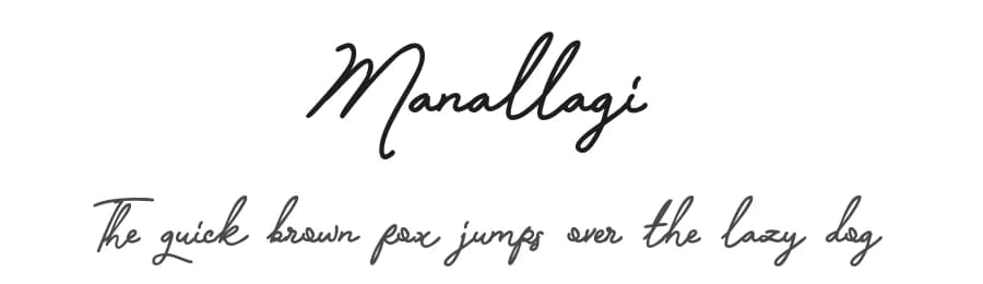 Manallagi by Fontada — Script Handwritten Font