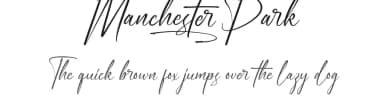 Manchester Park by Noah Type — Script Handwritten Font — thumbnail 1