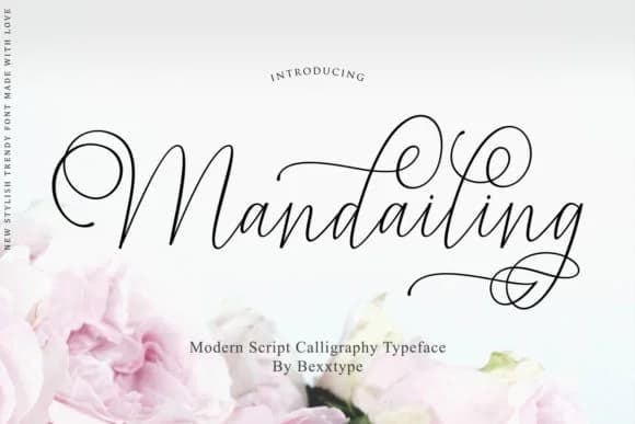 Mandailing Script Font by Bexx Type — Script Handwritten Font