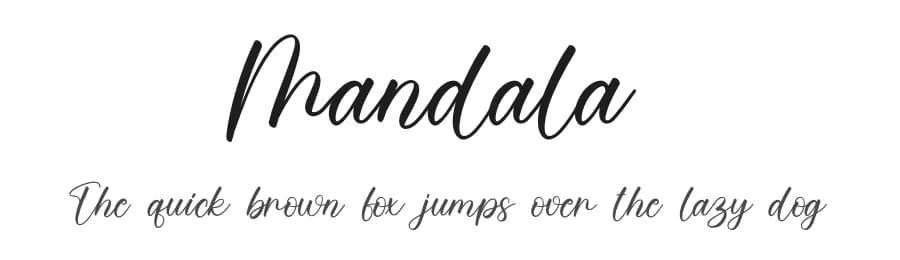 Mandala by Scratchones — Script Handwritten Font