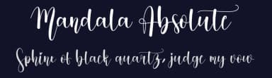 Mandala Absolute by Scratchones — Script Handwritten Font — thumbnail 2
