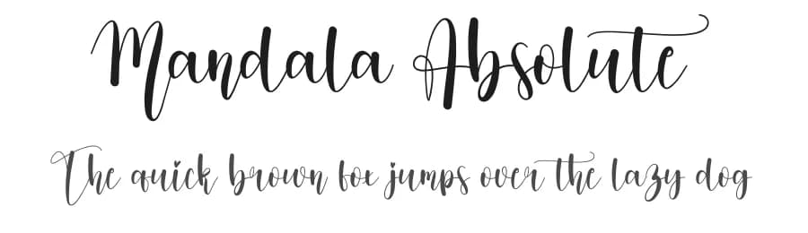 Mandala Absolute by Scratchones — Script Handwritten Font