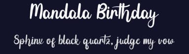 Mandala Birthday by Inermedia Studio — Script Handwritten Font — thumbnail 2