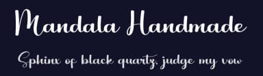 Mandala Handmade by Erik Studio — Script Handwritten Font — thumbnail 2