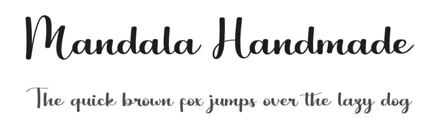 Mandala Handmade by Erik Studio — Script Handwritten Font