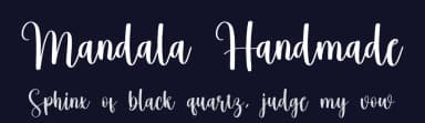 Mandala Handmade by Scratchones — Script Handwritten Font — thumbnail 2