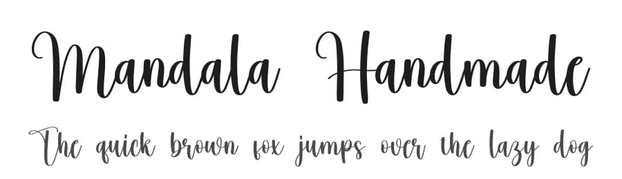 Mandala Handmade by Scratchones — Script Handwritten Font
