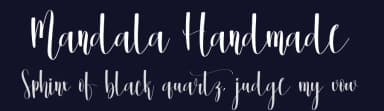 Mandala Handmade by Scratchones — Script Handwritten Font — thumbnail 2