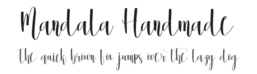 Mandala Handmade by Scratchones — Script Handwritten Font