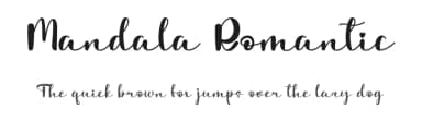 Mandala Romantic by Id: #774701 — Script Handwritten Font — thumbnail 1
