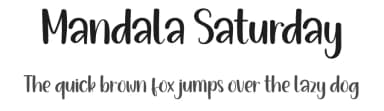 Mandala Saturday by PiPi Creative STUDIO — Script Handwritten Font — thumbnail 1