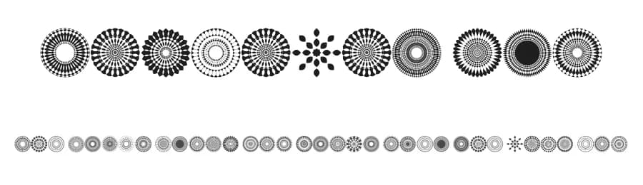 Mandalas Pro by elharrak — Dingbats Font