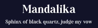 Mandalika by Saridezra — Serif Font — thumbnail 2