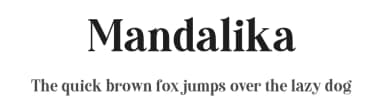 Mandalika by Saridezra — Serif Font — thumbnail 1