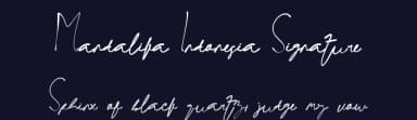 Mandalika Indonesia Signature by Yoga Letter — Script Handwritten Font — thumbnail 2