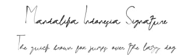 Mandalika Indonesia Signature by Yoga Letter — Script Handwritten Font — thumbnail 1