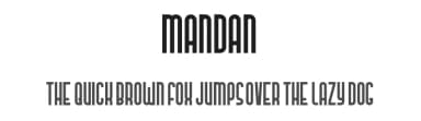 Mandan by Sabrcreative — Sans Serif Font — thumbnail 1