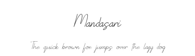 Mandasari by Apriliyanto — Script Handwritten Font
