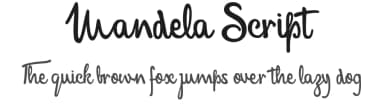 Mandela Script by Billy Argel Fonts ® — Script Handwritten Font — thumbnail 1