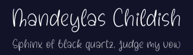Mandeylas Childish by Perspectype Studio - Letterena.com — Script Handwritten Font — thumbnail 2