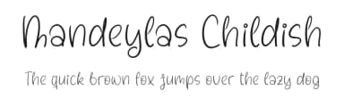 Mandeylas Childish by Perspectype Studio - Letterena.com — Script Handwritten Font — thumbnail 1