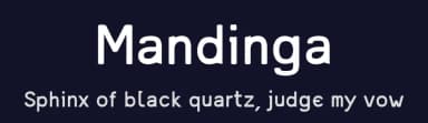 Mandinga by Júlio Dui — Sans Serif Font — thumbnail 2