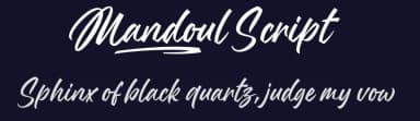 Mandoul Script by Måns Grebäck — Script Handwritten Font — thumbnail 2