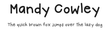 Mandy Cowley by Mandy Cowley — Script Handwritten Font — thumbnail 1