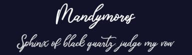Mandymores by Thirtypath — Script Handwritten Font — thumbnail 2