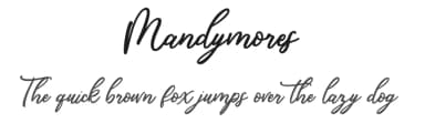 Mandymores by Thirtypath — Script Handwritten Font — thumbnail 1