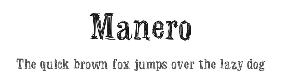 Manero by Woodcutter — Script Handwritten Font