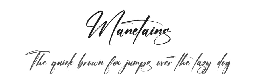Manetains by Letterena Studios — Script Handwritten Font