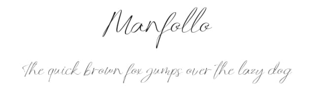Manfollo by Alit Design — Script Handwritten Font