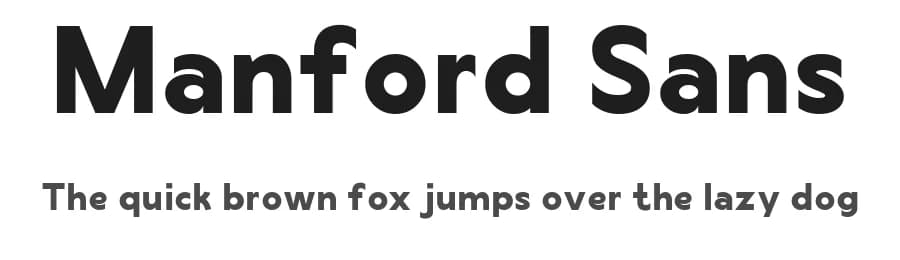 Manford Sans by Maulana Creative — Sans Serif Font
