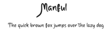 Manful by productype.com — Script Handwritten Font — thumbnail 1